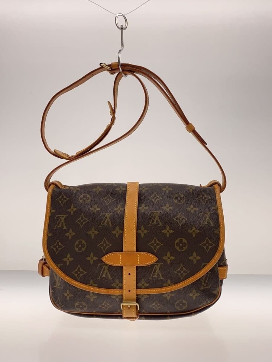 LOUIS VUITTON1)Saumur 30_Monogram Canvas PVC BRW 3