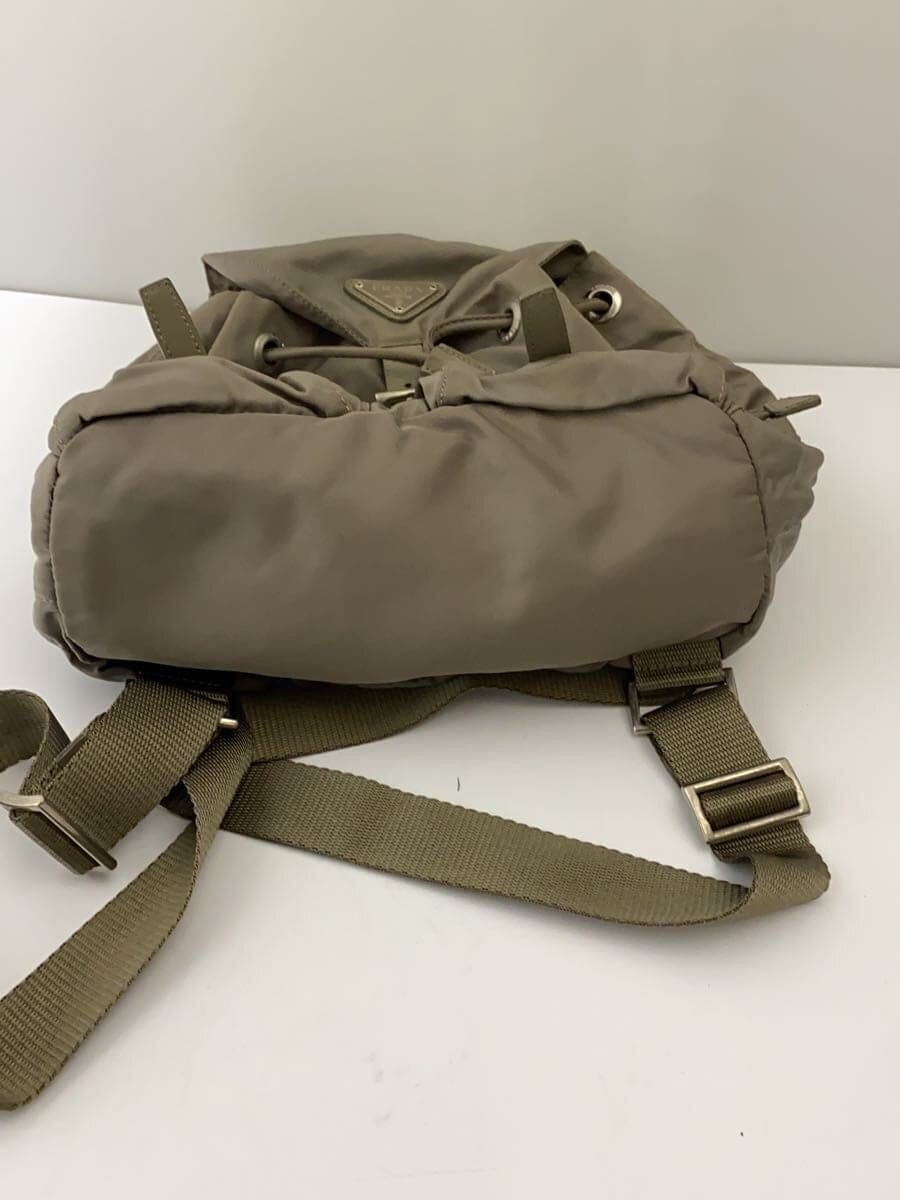 PRADA backpack nylon KHK plain 4