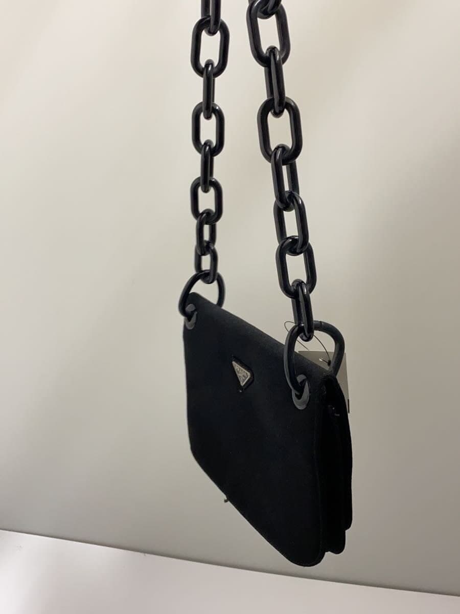 PRADA shoulder bag -- BLK plain B6436 2