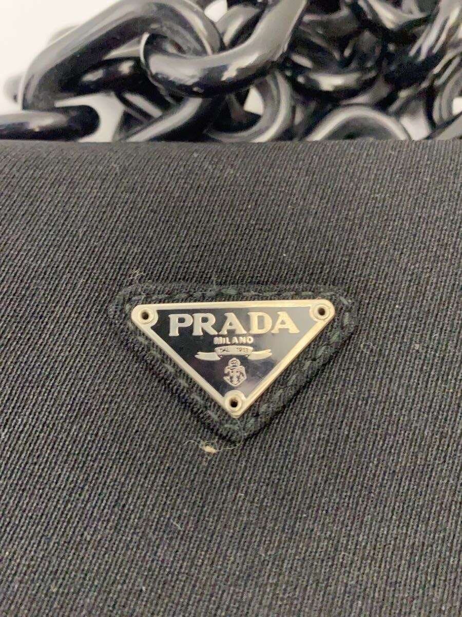 PRADA shoulder bag -- BLK plain B6436 5