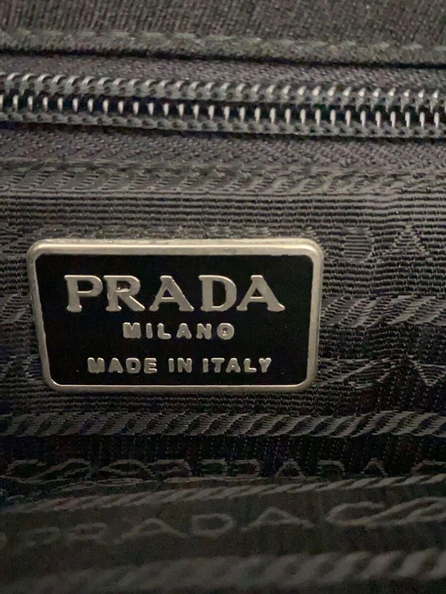 PRADA shoulder bag -- BLK plain B6436 6