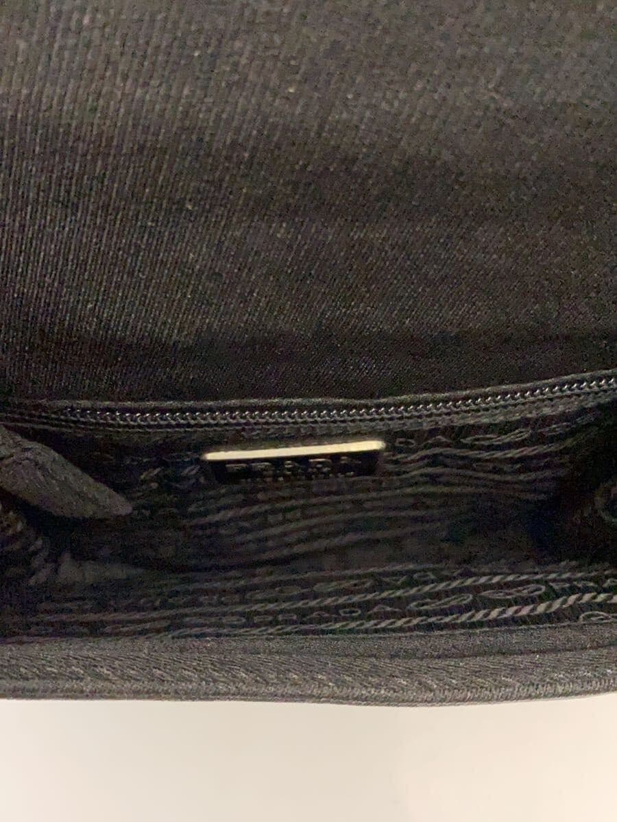 PRADA shoulder bag -- BLK plain B6436 7