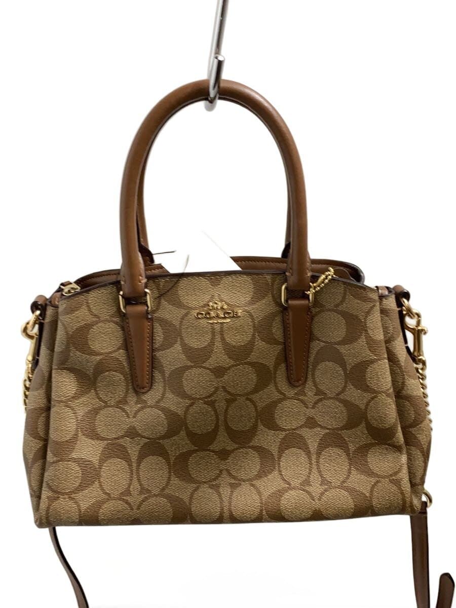 COACH Mini Sage Carryall Signature Brown PVC BRW Allover Pattern F29434
