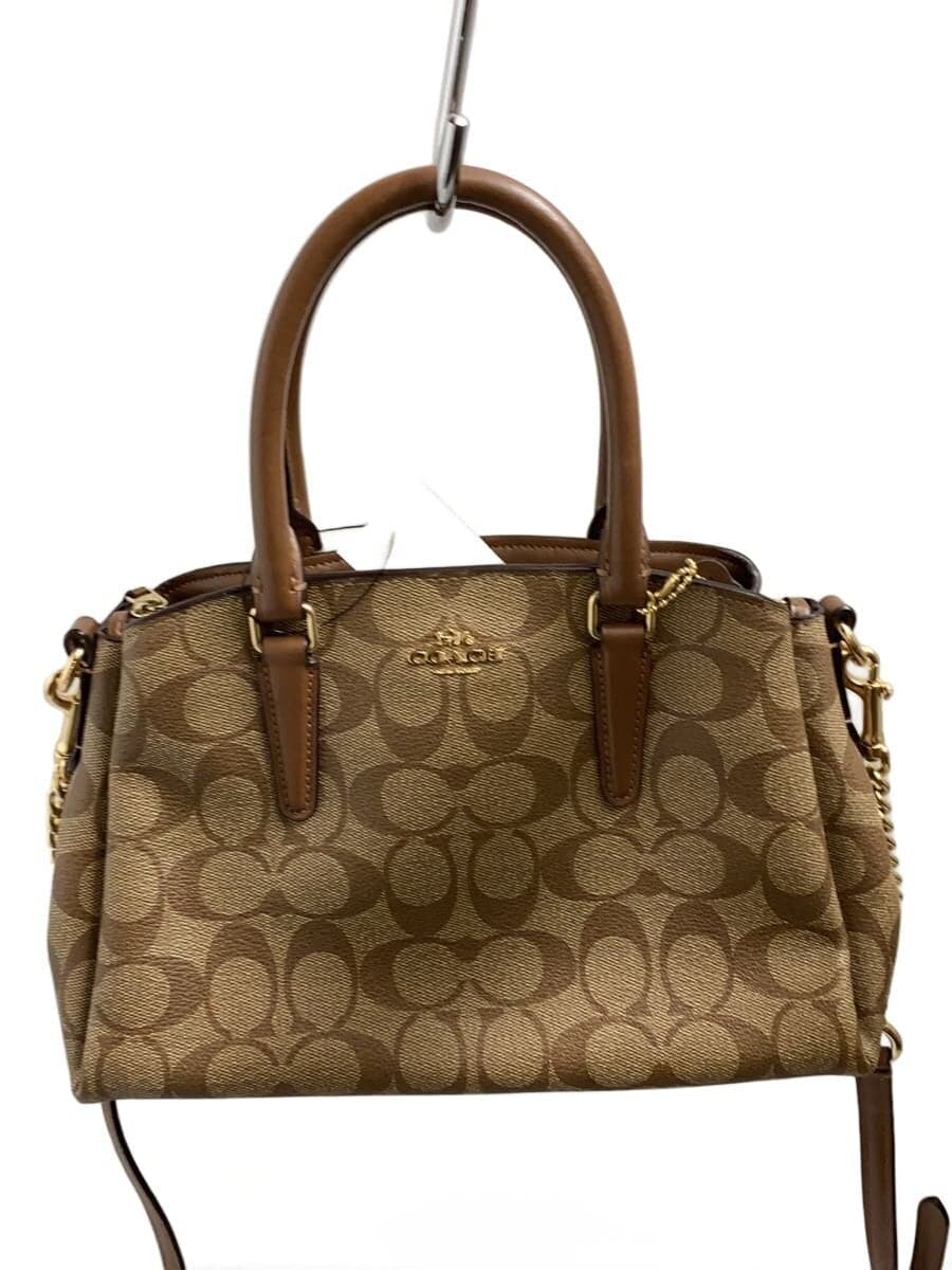 COACH Mini Sage Carryall Signature Brown PVC BRW Allover Pattern F29434