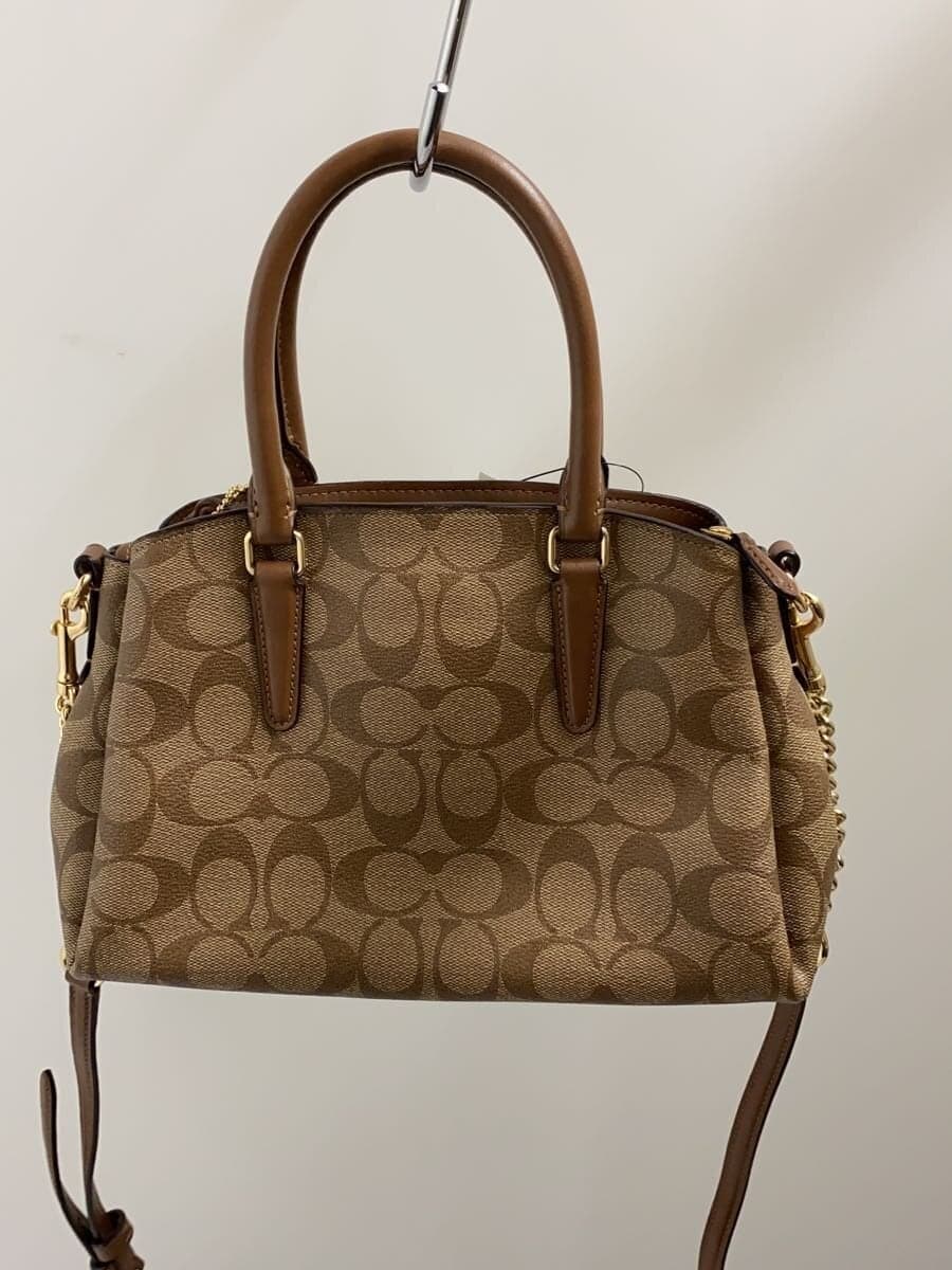 COACH Mini Sage Carryall Signature Brown PVC BRW Allover Pattern F29434 3