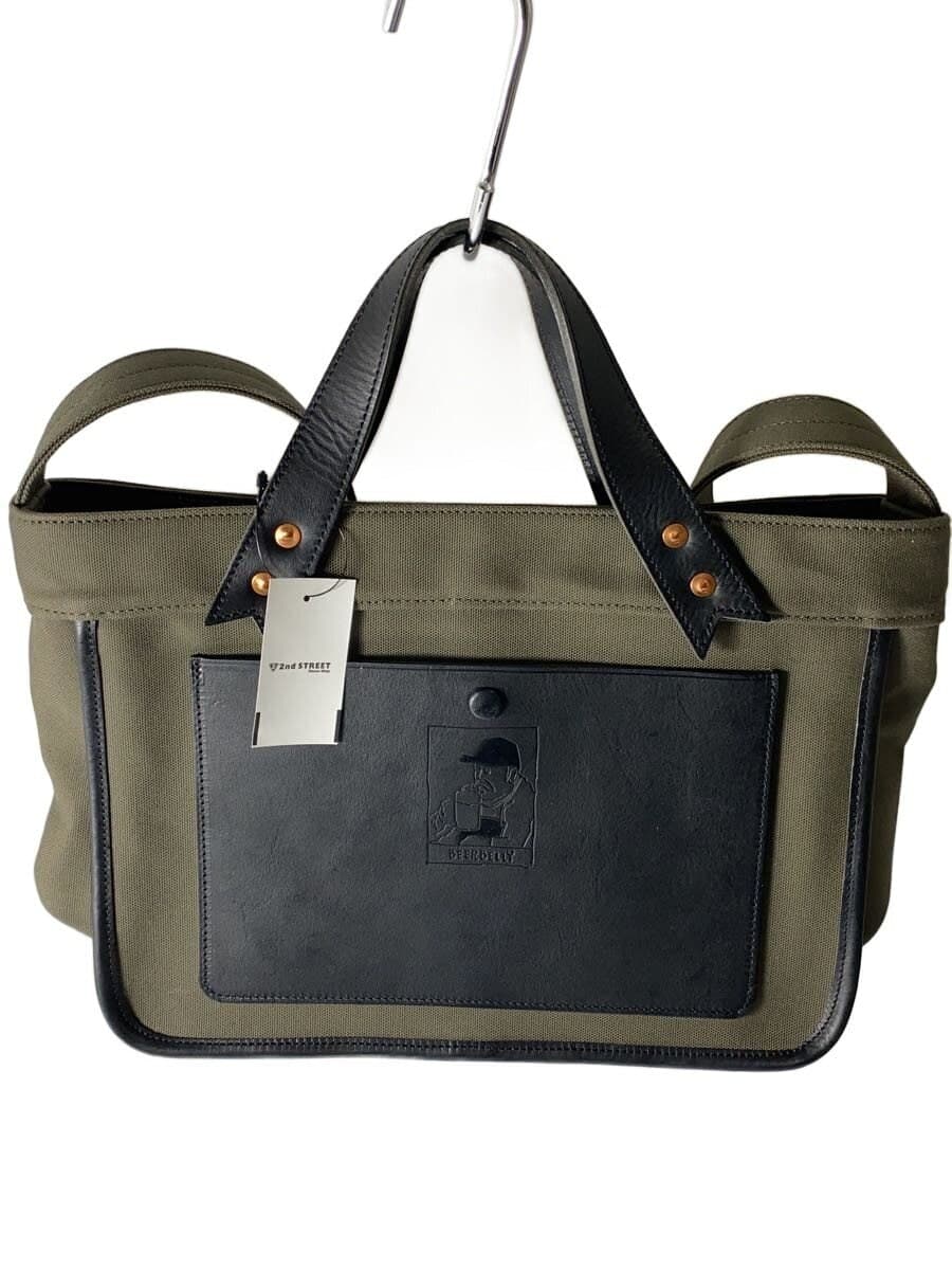 BEER BELLY Tote Bag Canvas KHK Plain