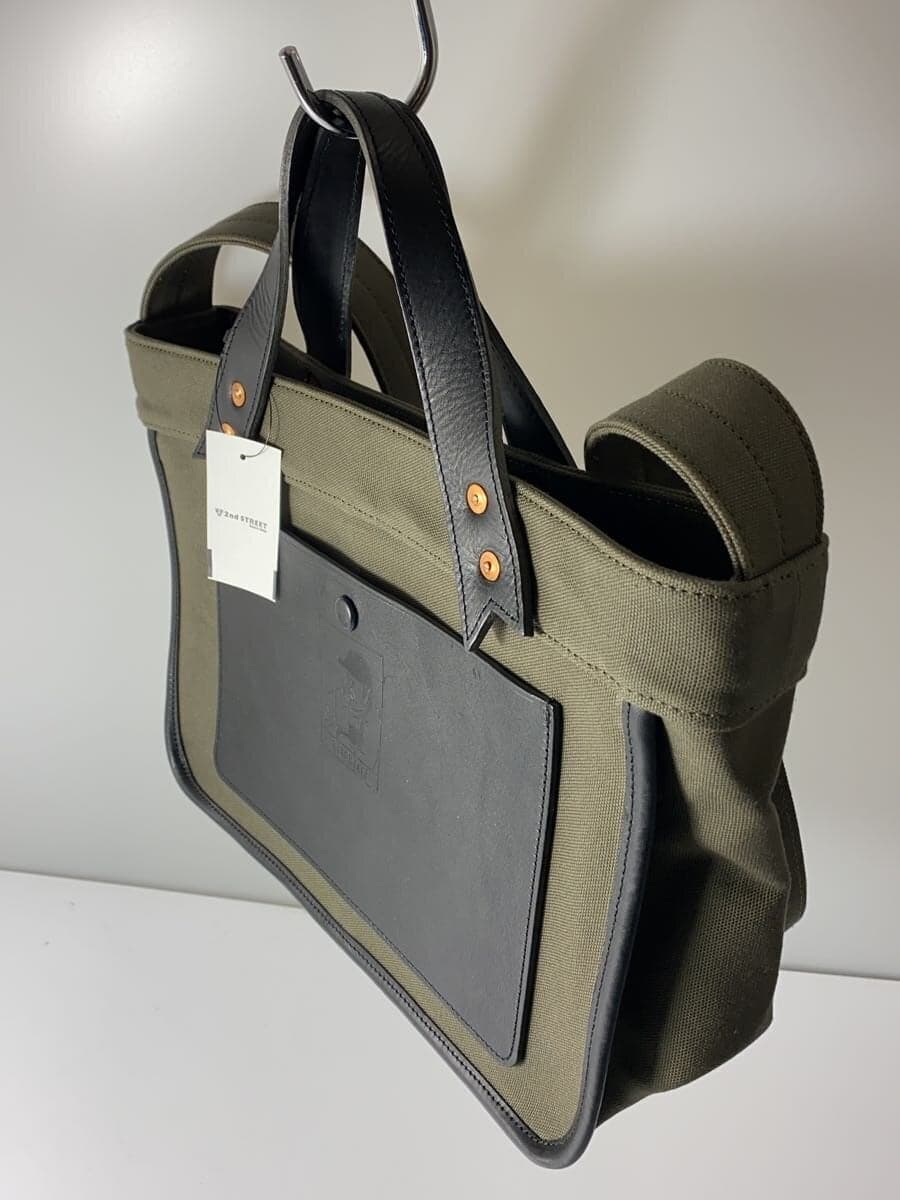 BEER BELLY Tote Bag Canvas KHK Plain 2