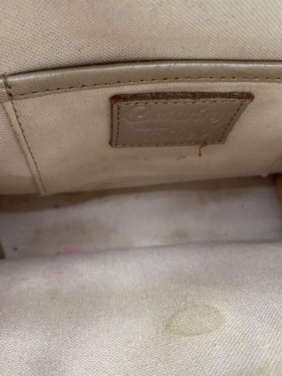 Carving Tribes Shoulder Bag Leather BEG 6