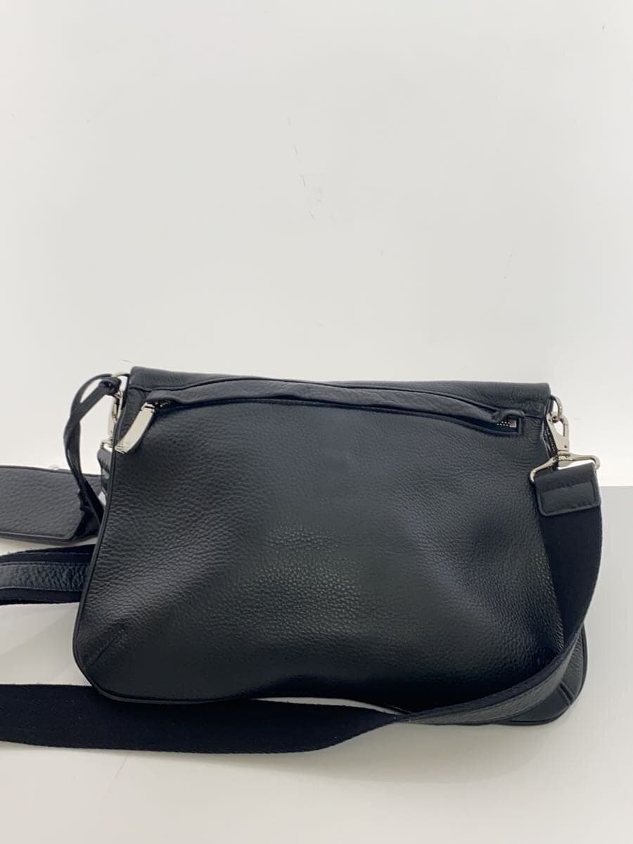 PELLE MORBIDA Shoulder Bag Leather NVY Solid 3