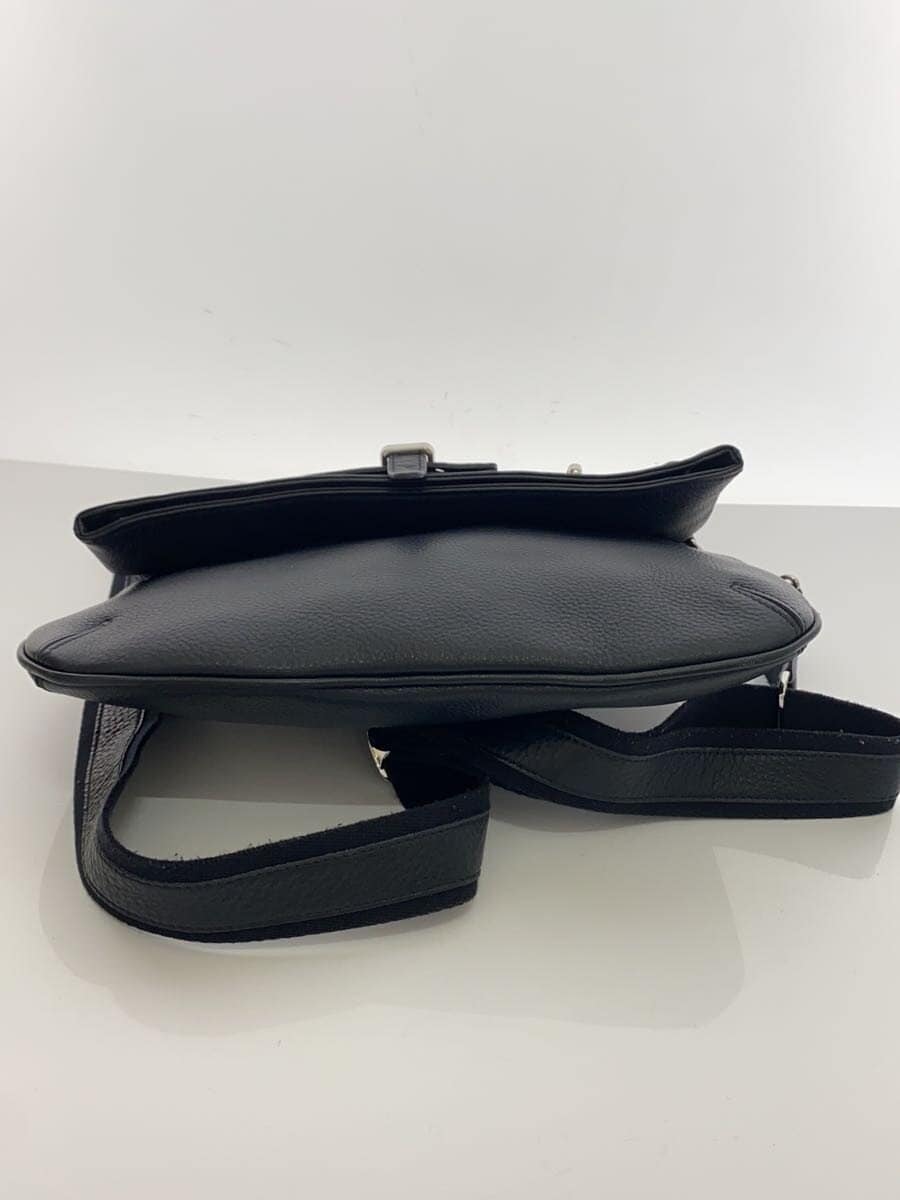 PELLE MORBIDA Shoulder Bag Leather NVY Solid 4