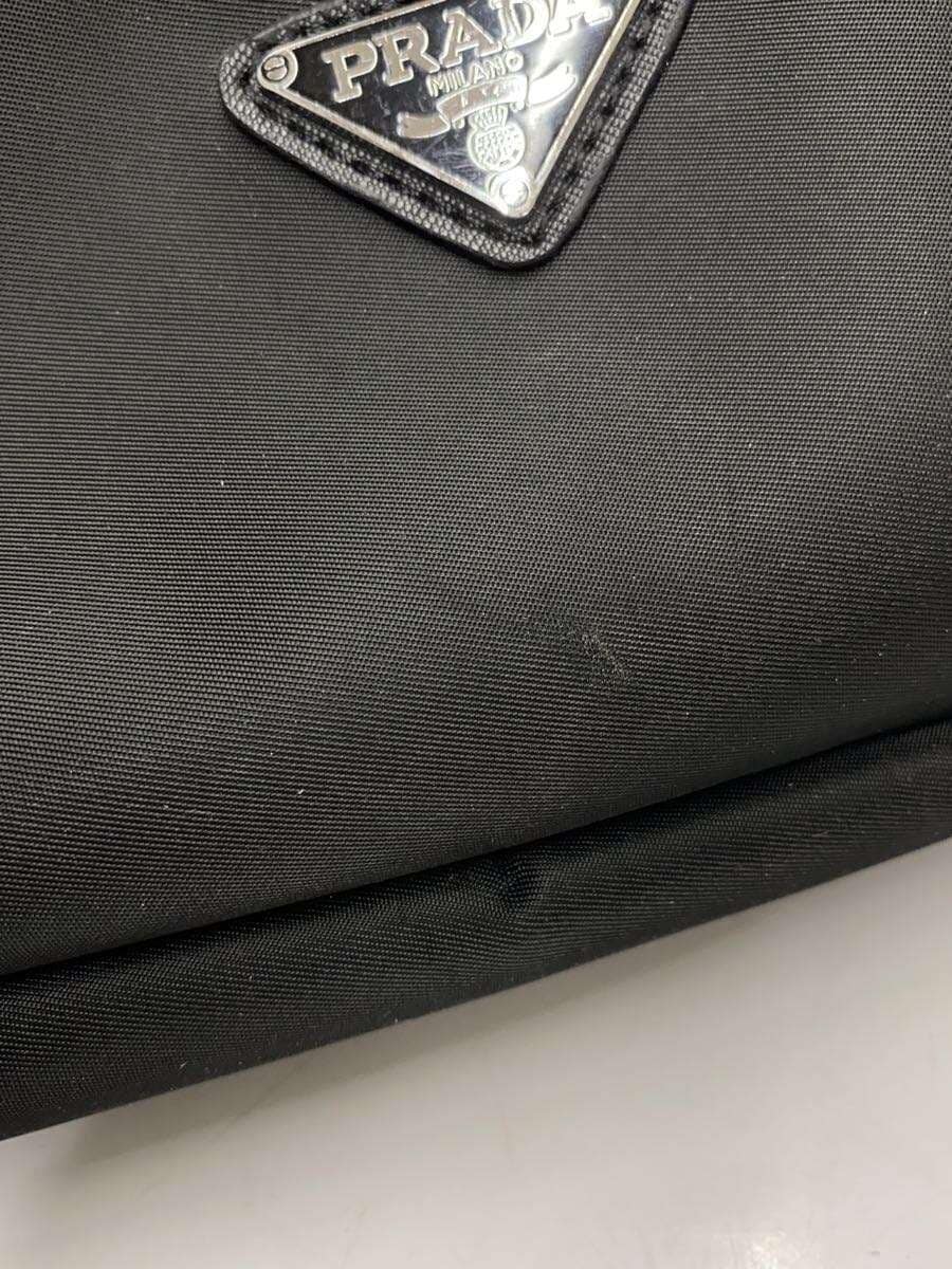 PRADA shoulder bag nylon BLK solid color 9