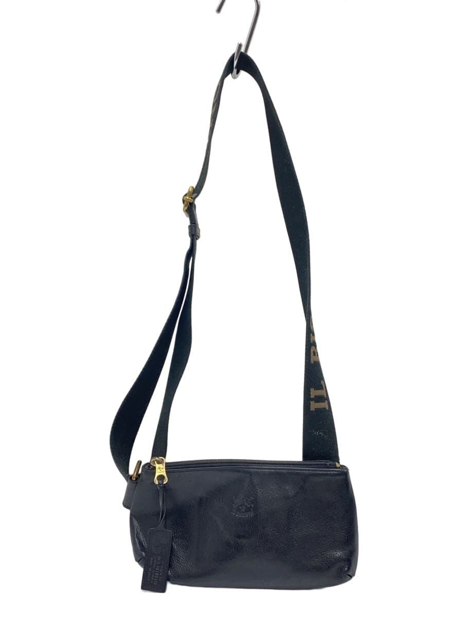 IL BISONTE Shoulder Bag -- BLK Solid Color