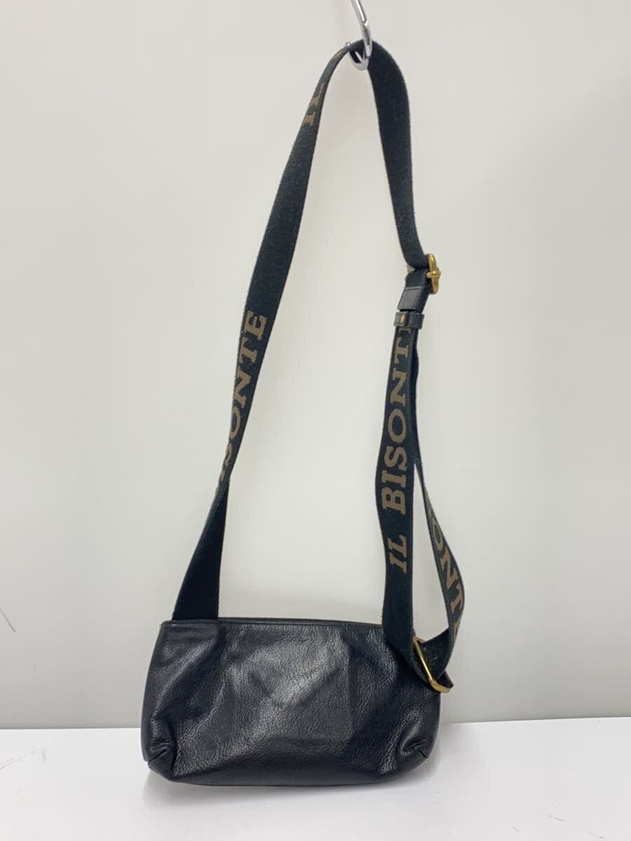 IL BISONTE Shoulder Bag -- BLK Solid Color 3