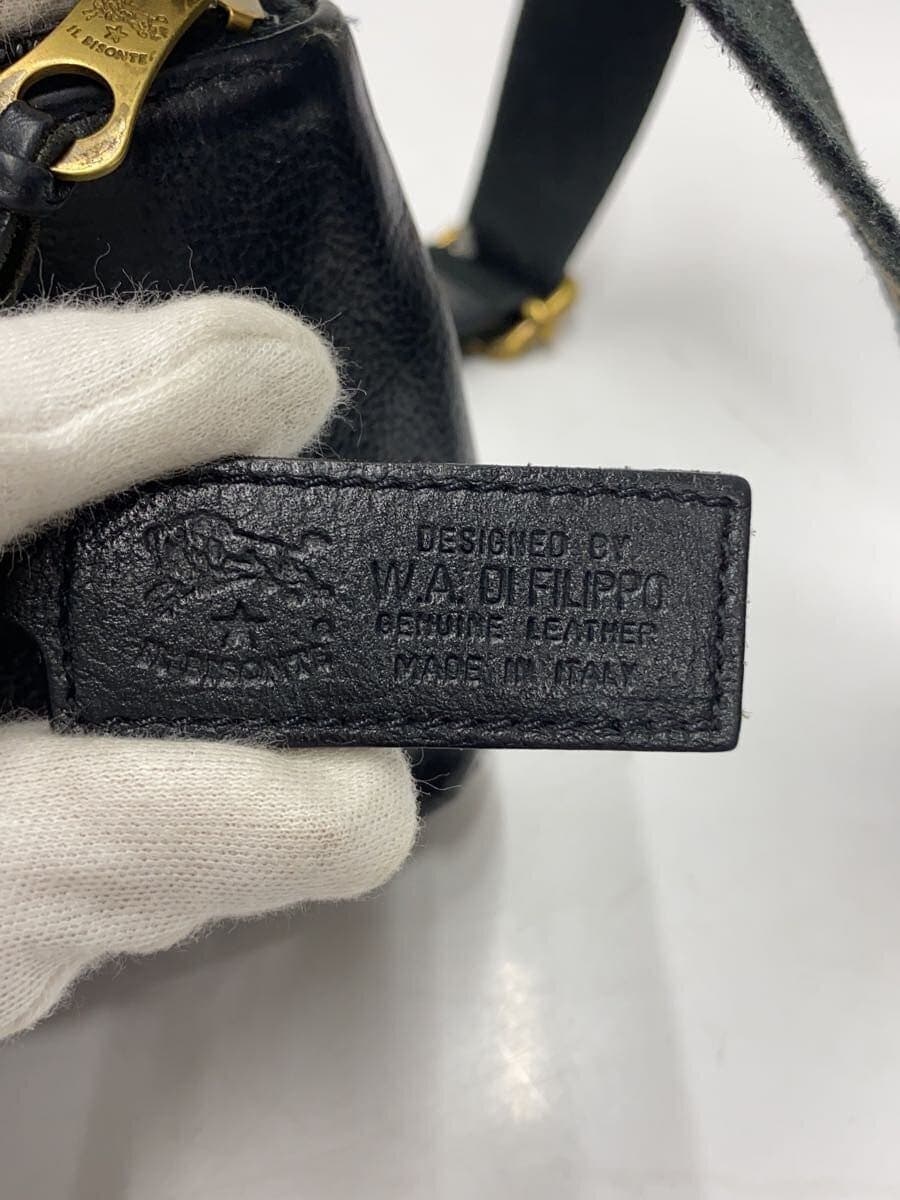 IL BISONTE Shoulder Bag -- BLK Solid Color 5