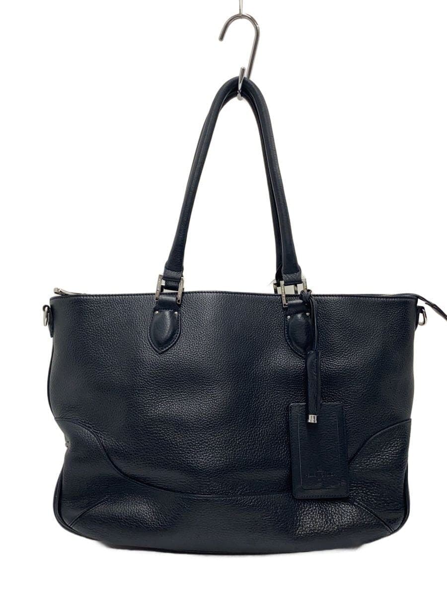 PELLE MORBIDA Bag Leather Navy Solid Color
