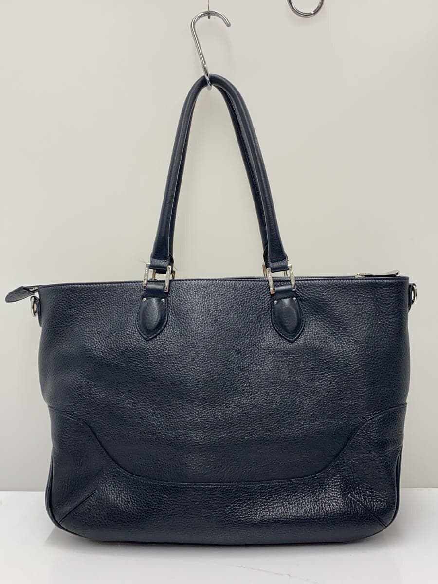 PELLE MORBIDA Bag Leather Navy Solid Color 3