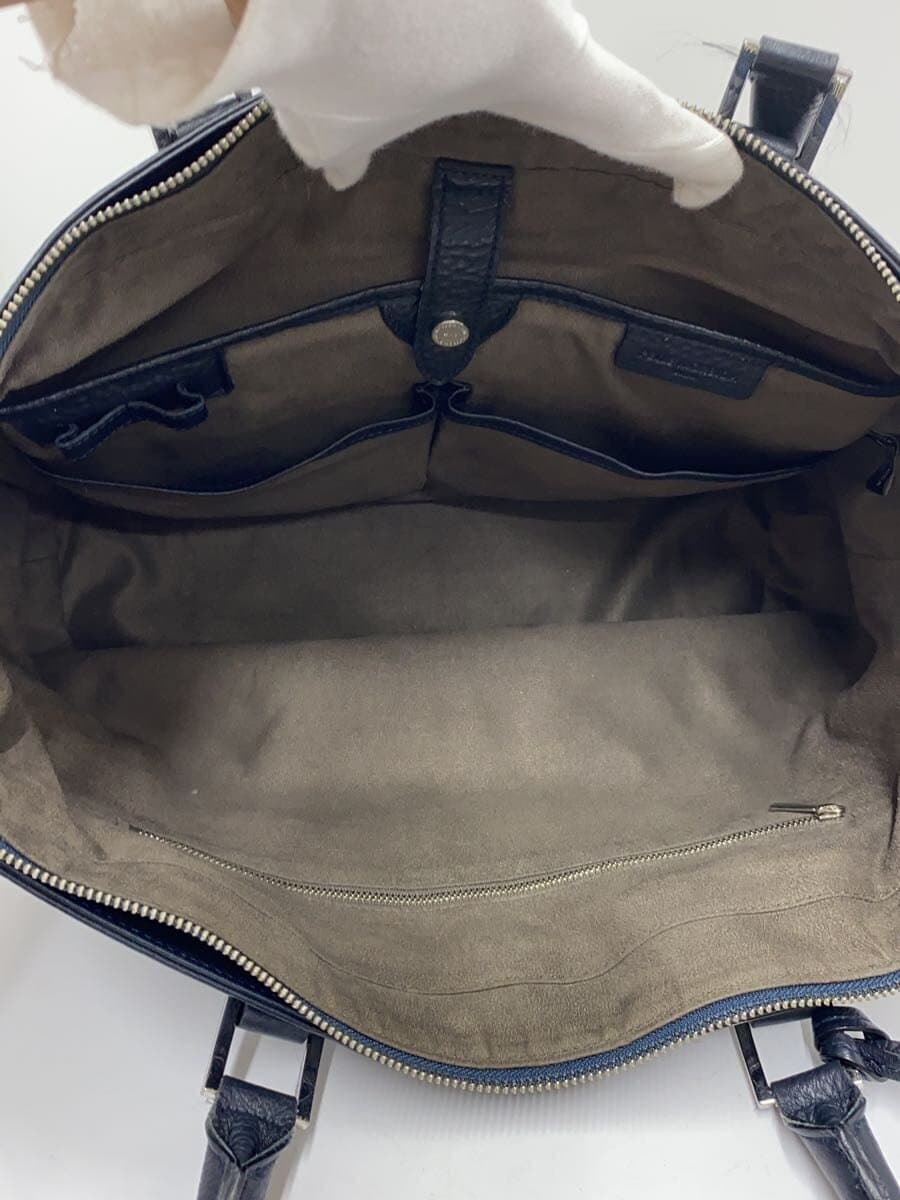 PELLE MORBIDA Bag Leather Navy Solid Color 6