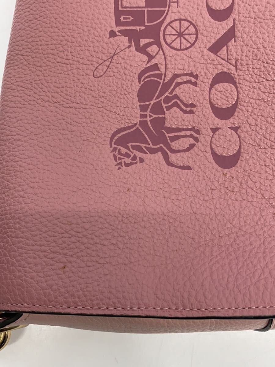 COACH Shoulder Bag PNK Solid 6