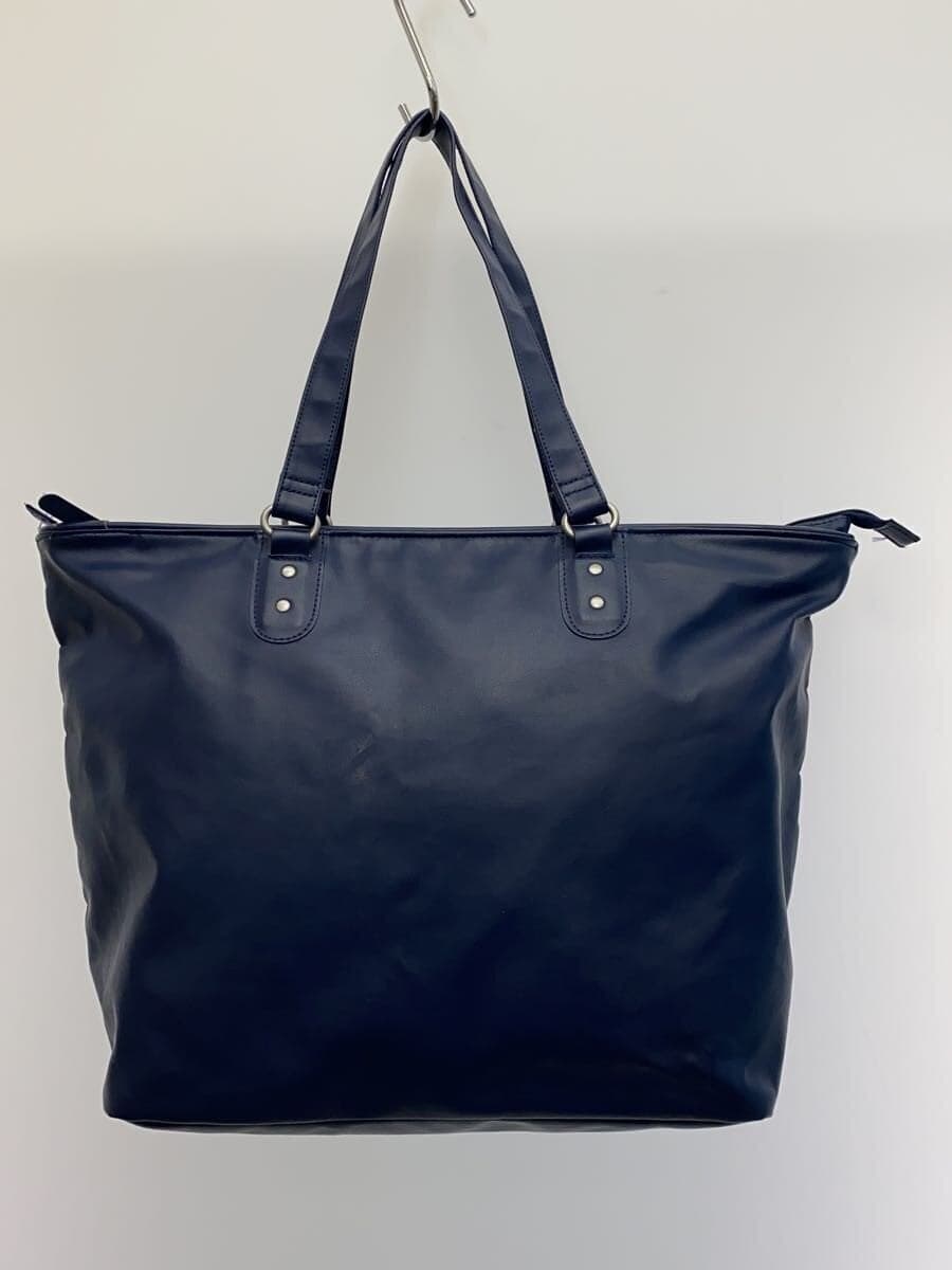 NIKE Tote Bag Faux Leather NVY Print 3