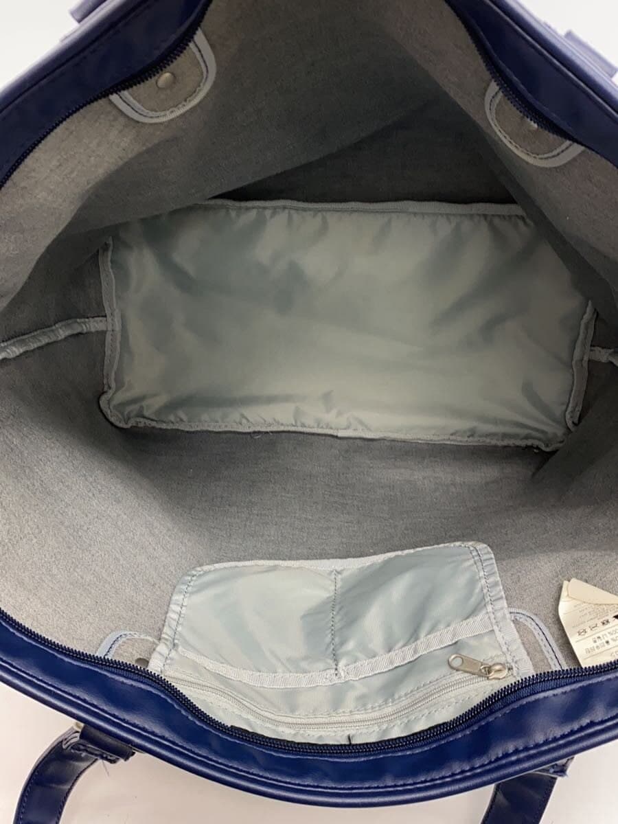 NIKE Tote Bag Faux Leather NVY Print 5