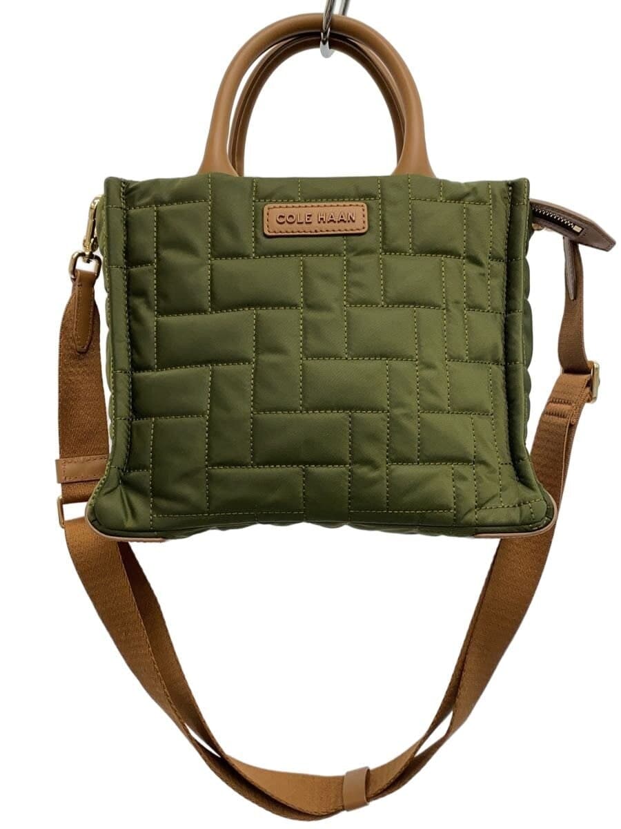 COLE HAAN Tote Bag Polyester GRN Solid