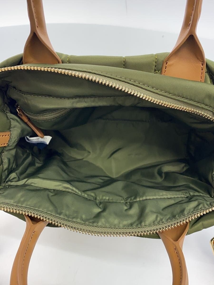 COLE HAAN Tote Bag Polyester GRN Solid 6