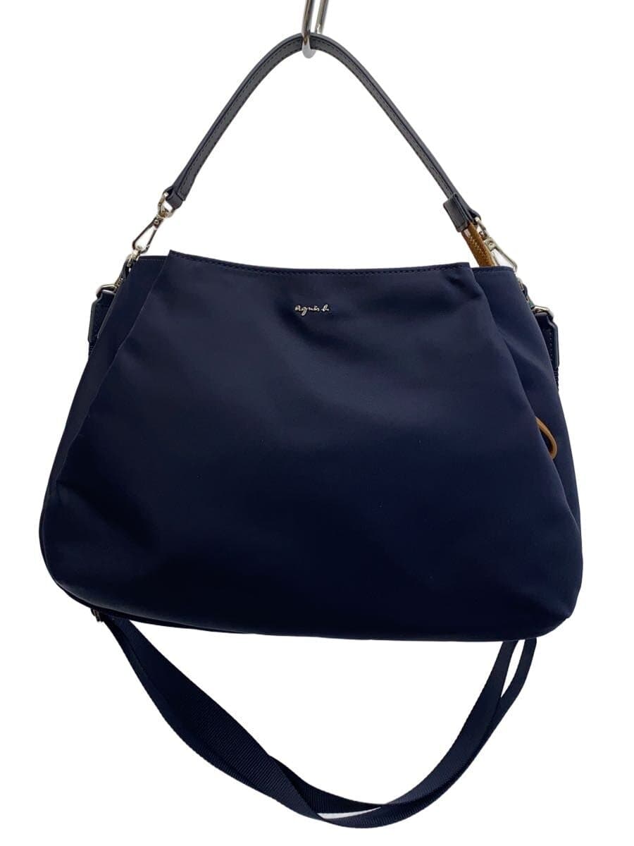 agnes b. Shoulder Bag Nylon NVY Solid 0AS14-03