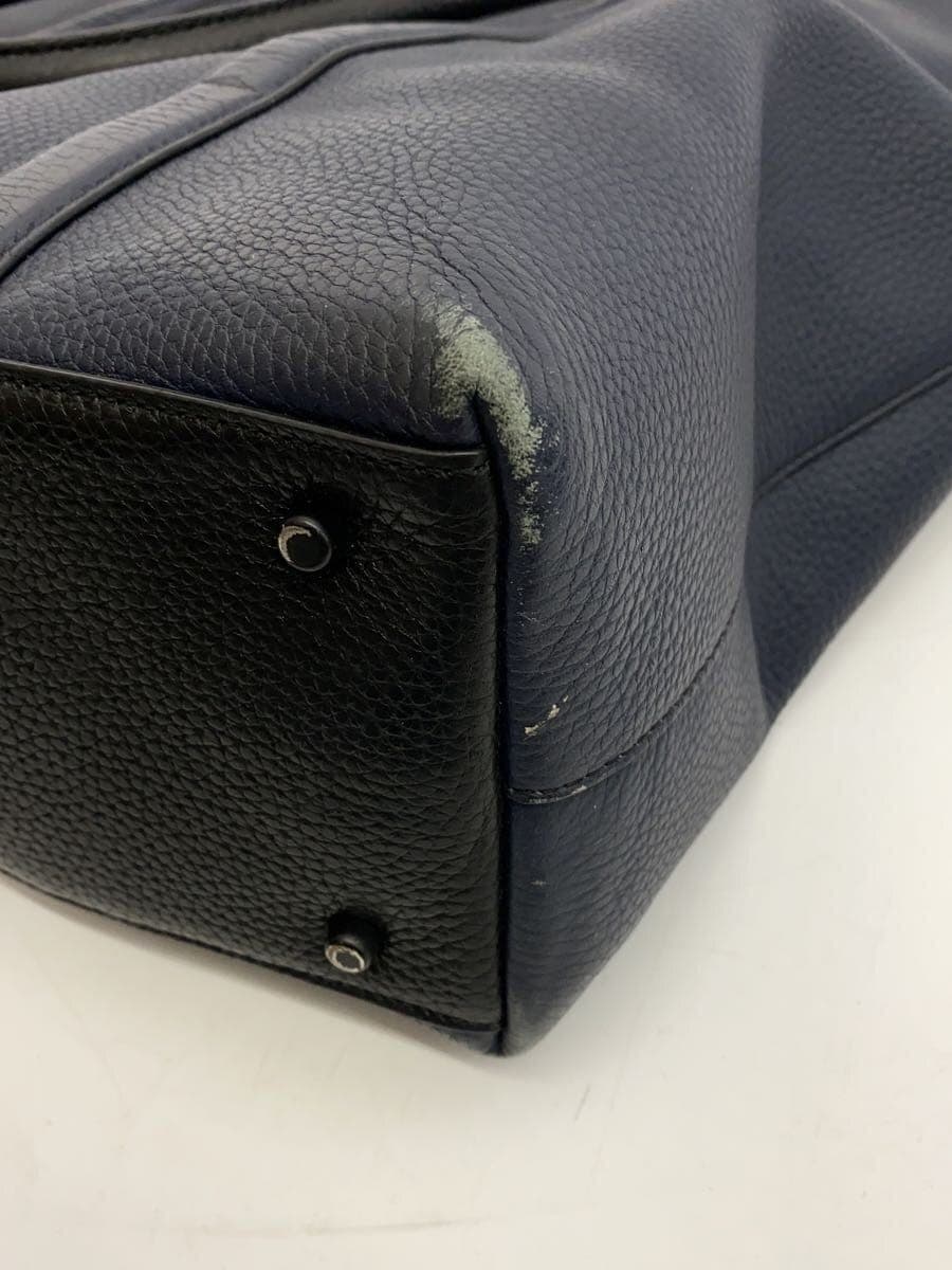 COACH Tote Bag Leather NVY Solid 8