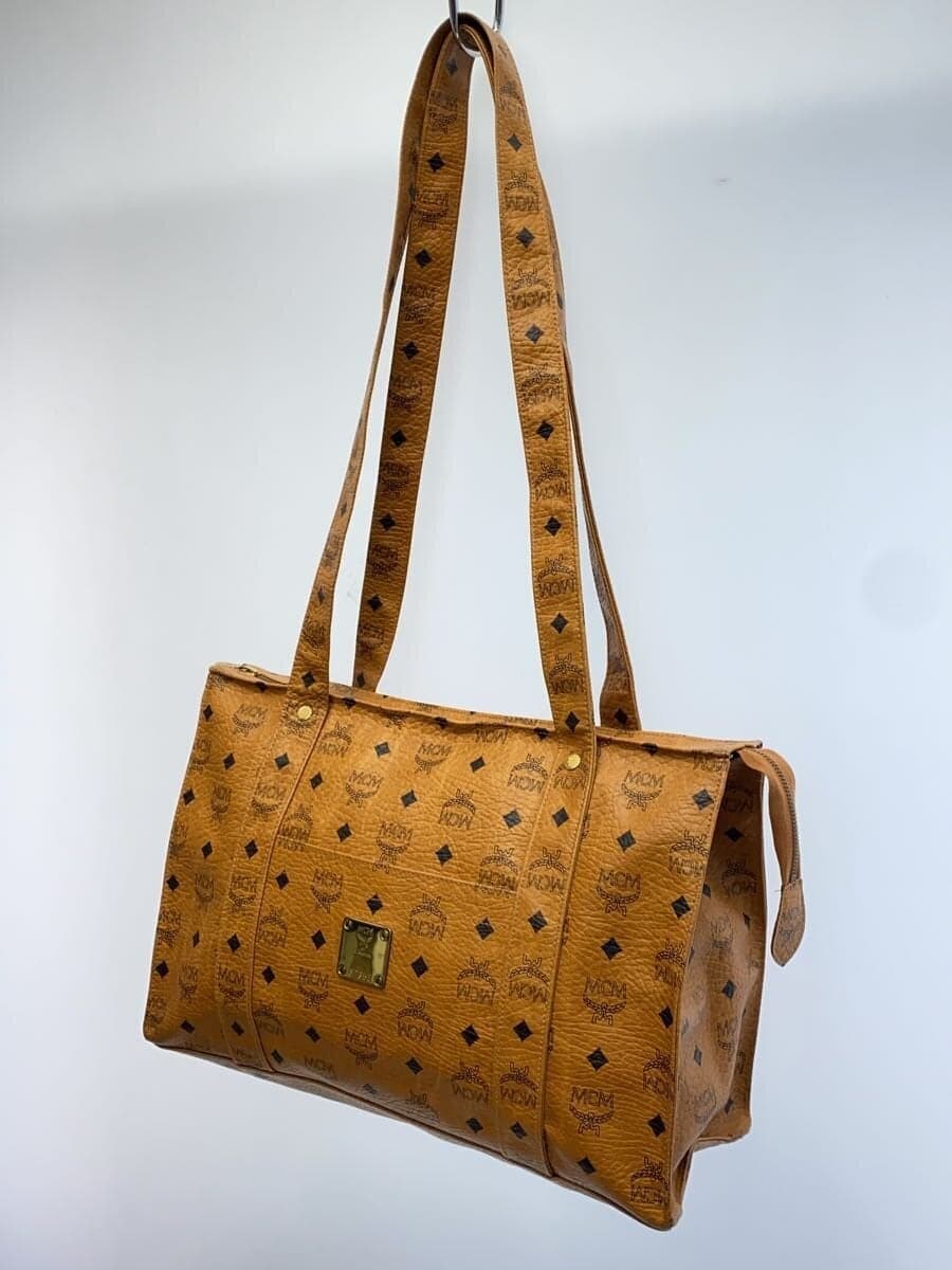 MCM Tote Bag Leather BRW All-over Pattern 2