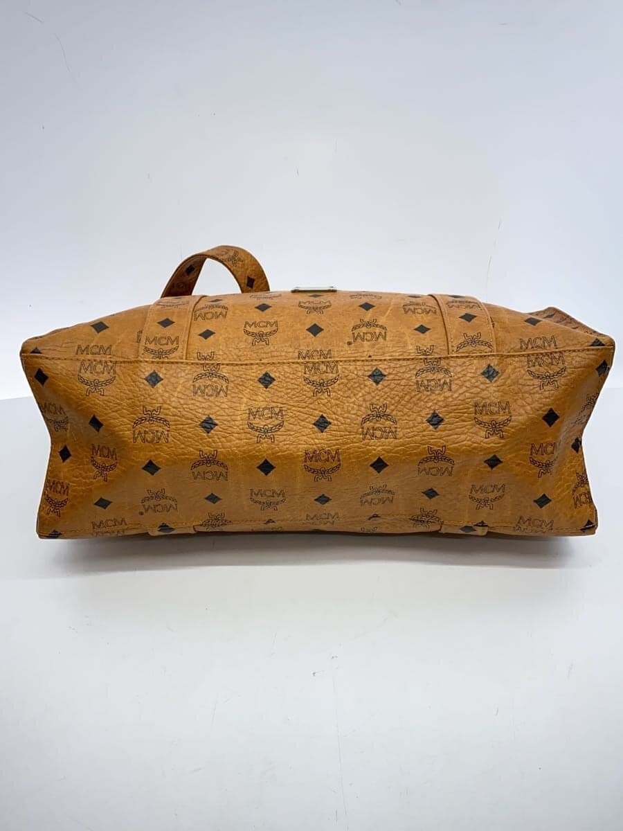 MCM Tote Bag Leather BRW All-over Pattern 4
