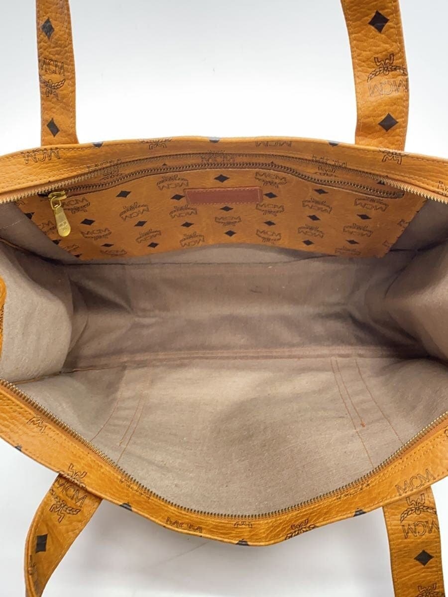 MCM Tote Bag Leather BRW All-over Pattern 6