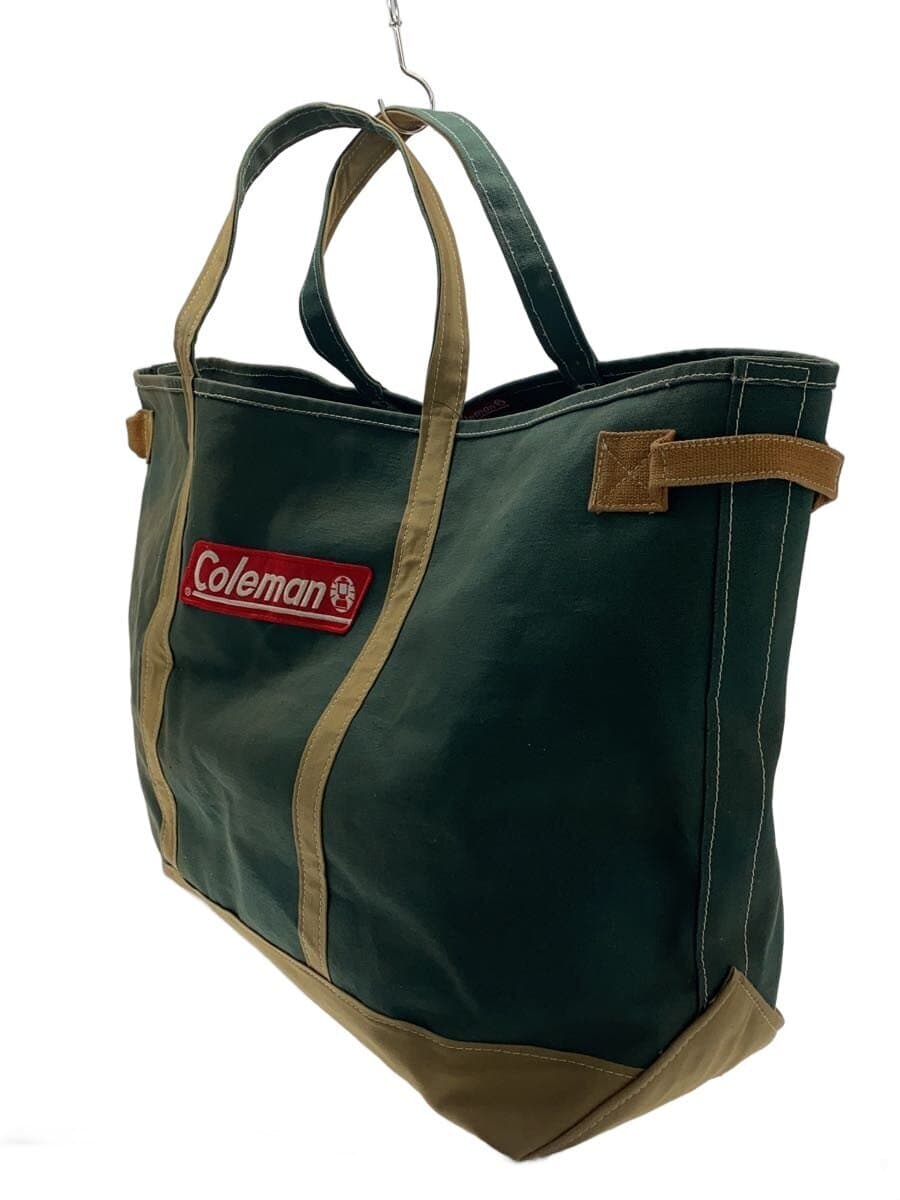Coleman Tote Bag Big Tote Vintage Canvas GRN Fade 2