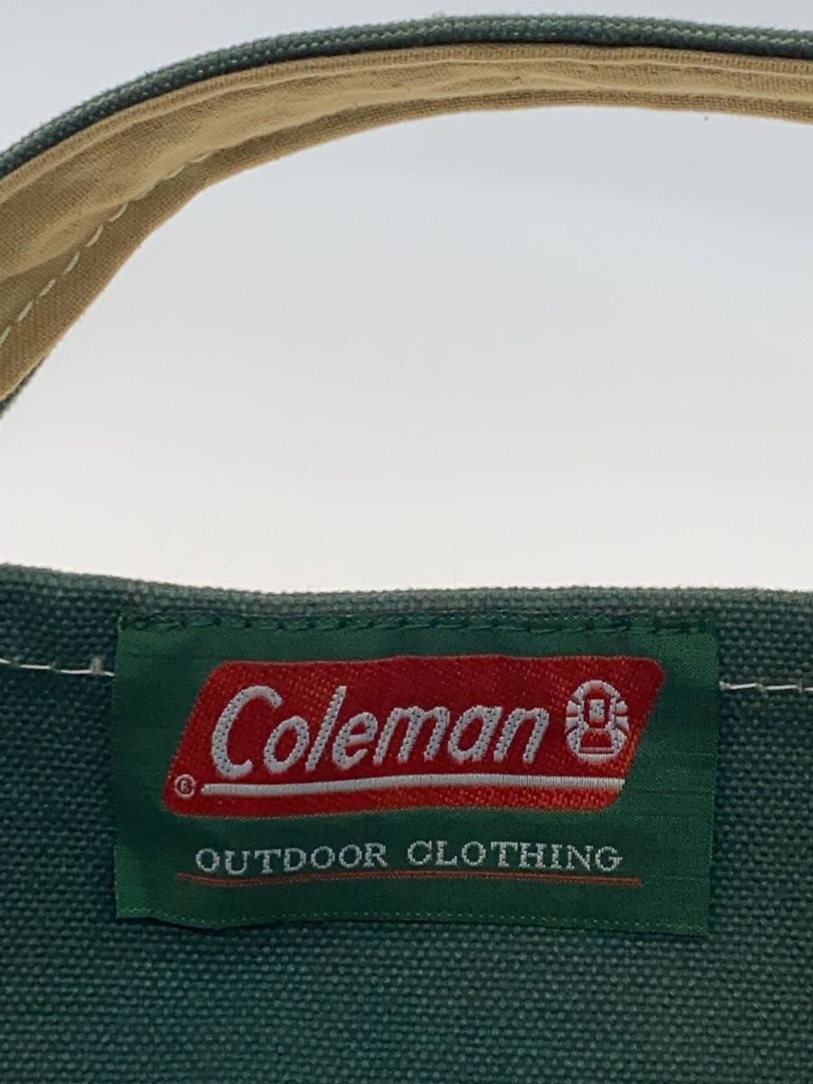 Coleman Tote Bag Big Tote Vintage Canvas GRN Fade 5