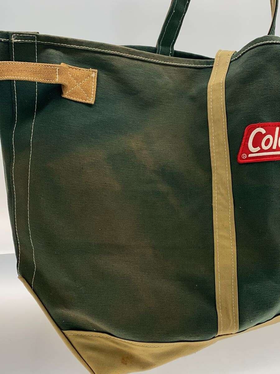 Coleman Tote Bag Big Tote Vintage Canvas GRN Fade 7