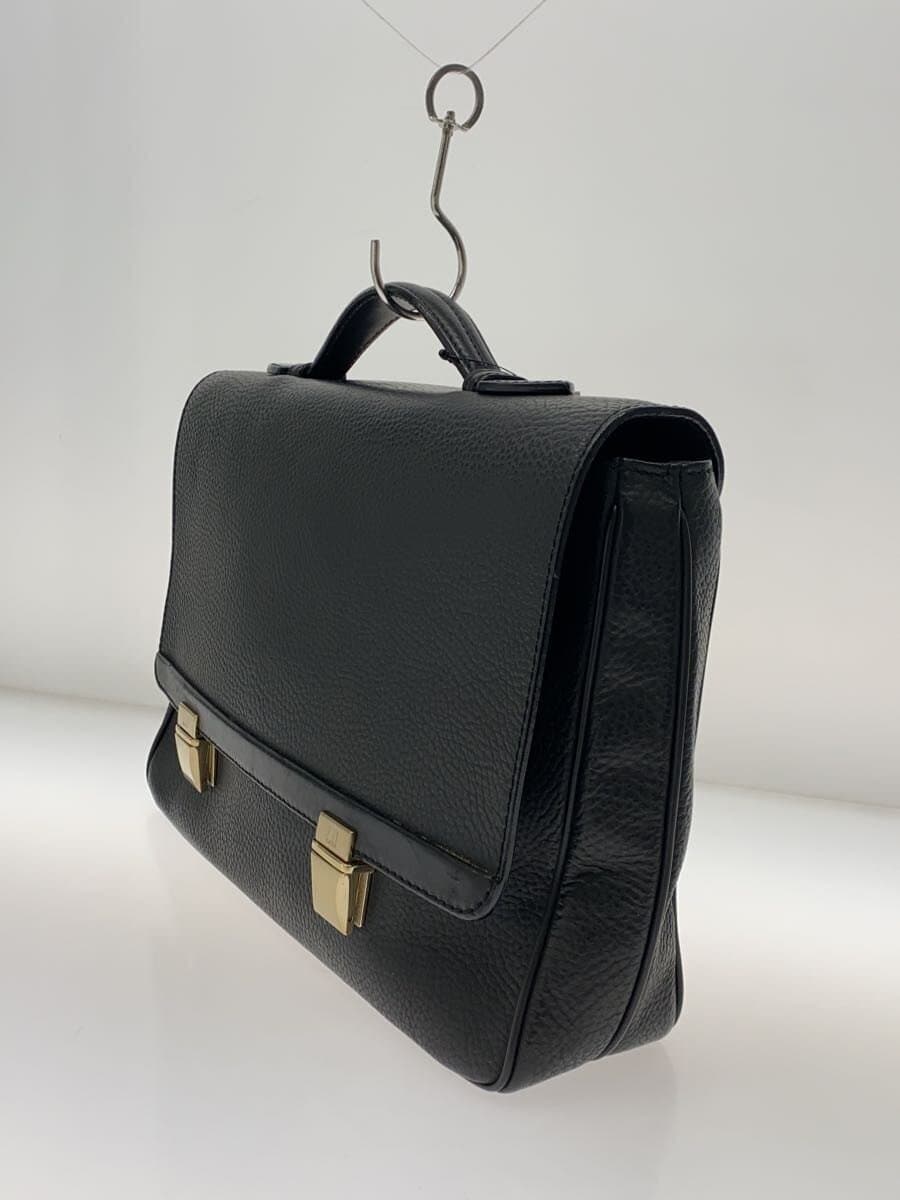 dunhill Briefcase Leather BLK 2