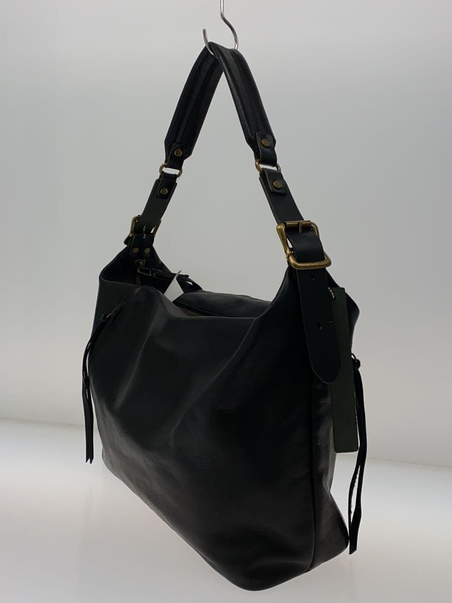 less Tote Bag Cowhide BLK Solid 2