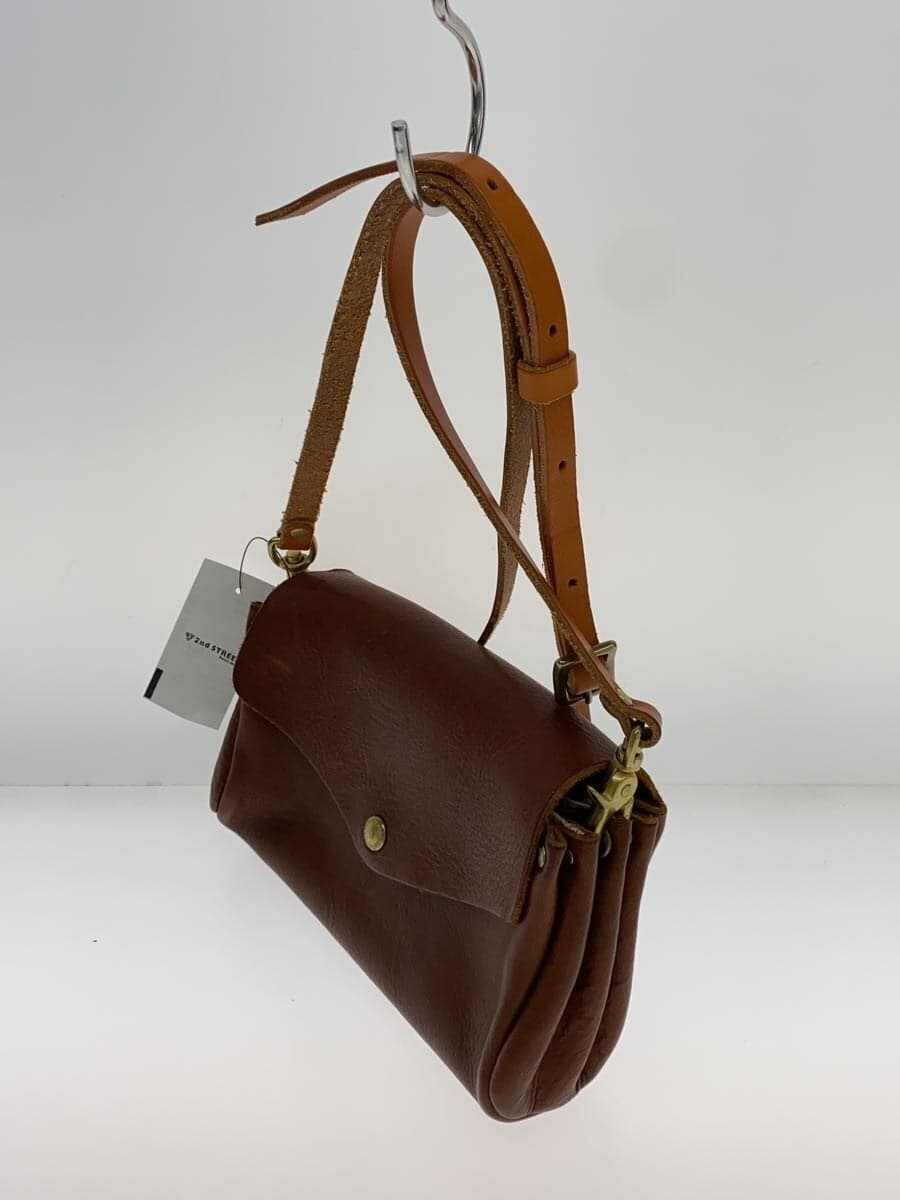 kissora Shoulder Bag Leather BRW Solid 2