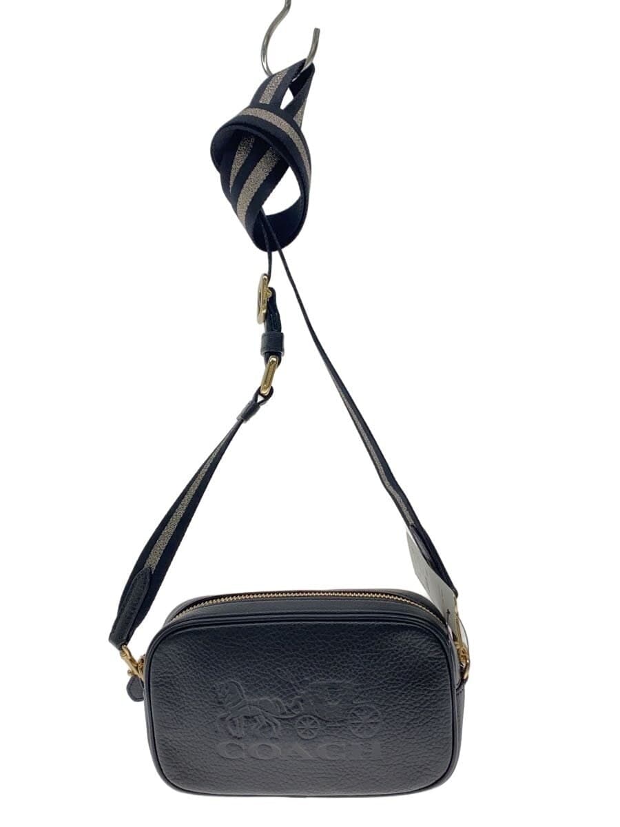 COACH Shoulder Bag Leather Black Plain F79212