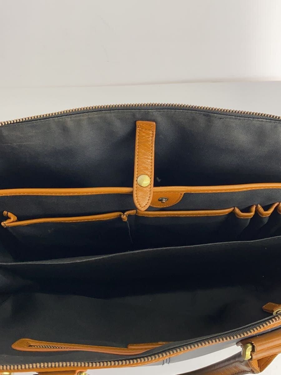 GOLD MEN Tote Bag Leather NVY 7