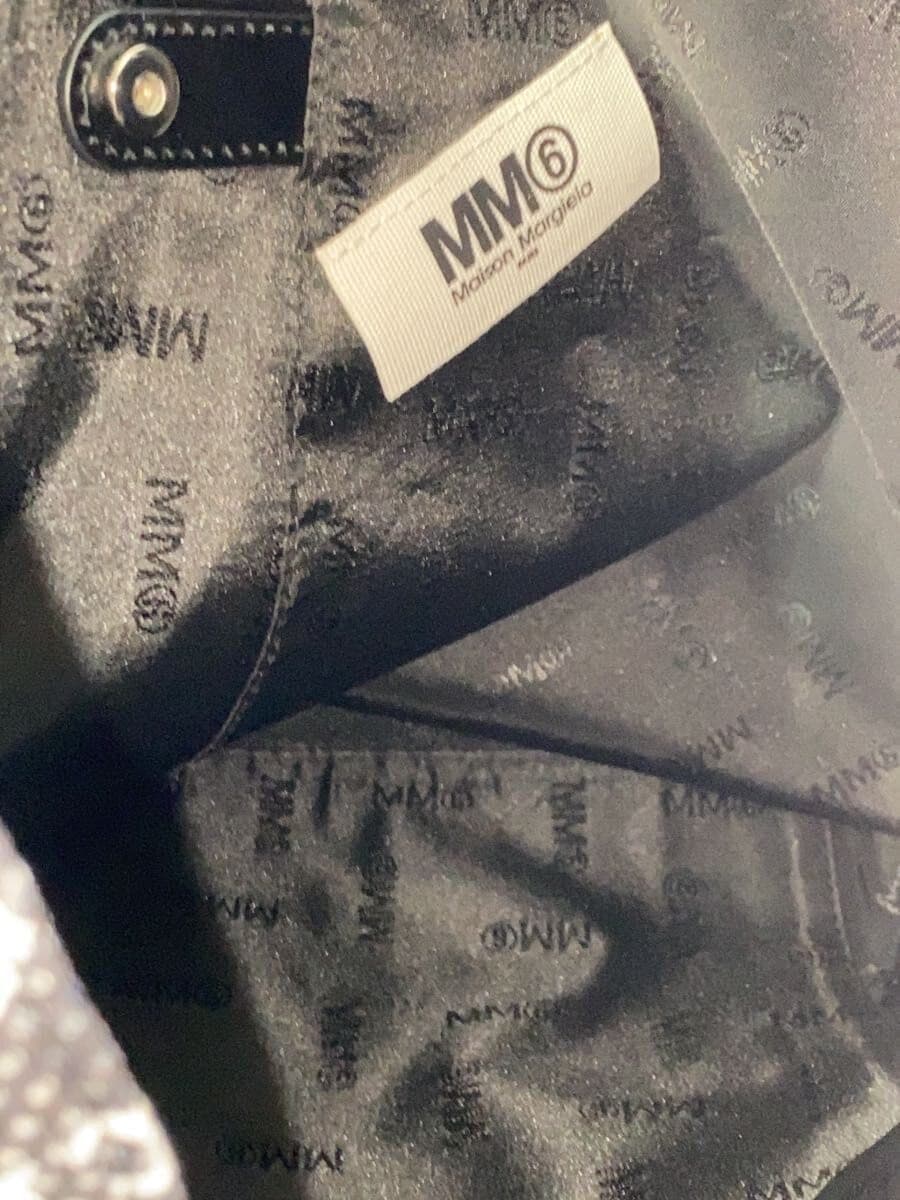 MM6 Tote Bag Polyester BLK All Over Pattern s54wd0039 6