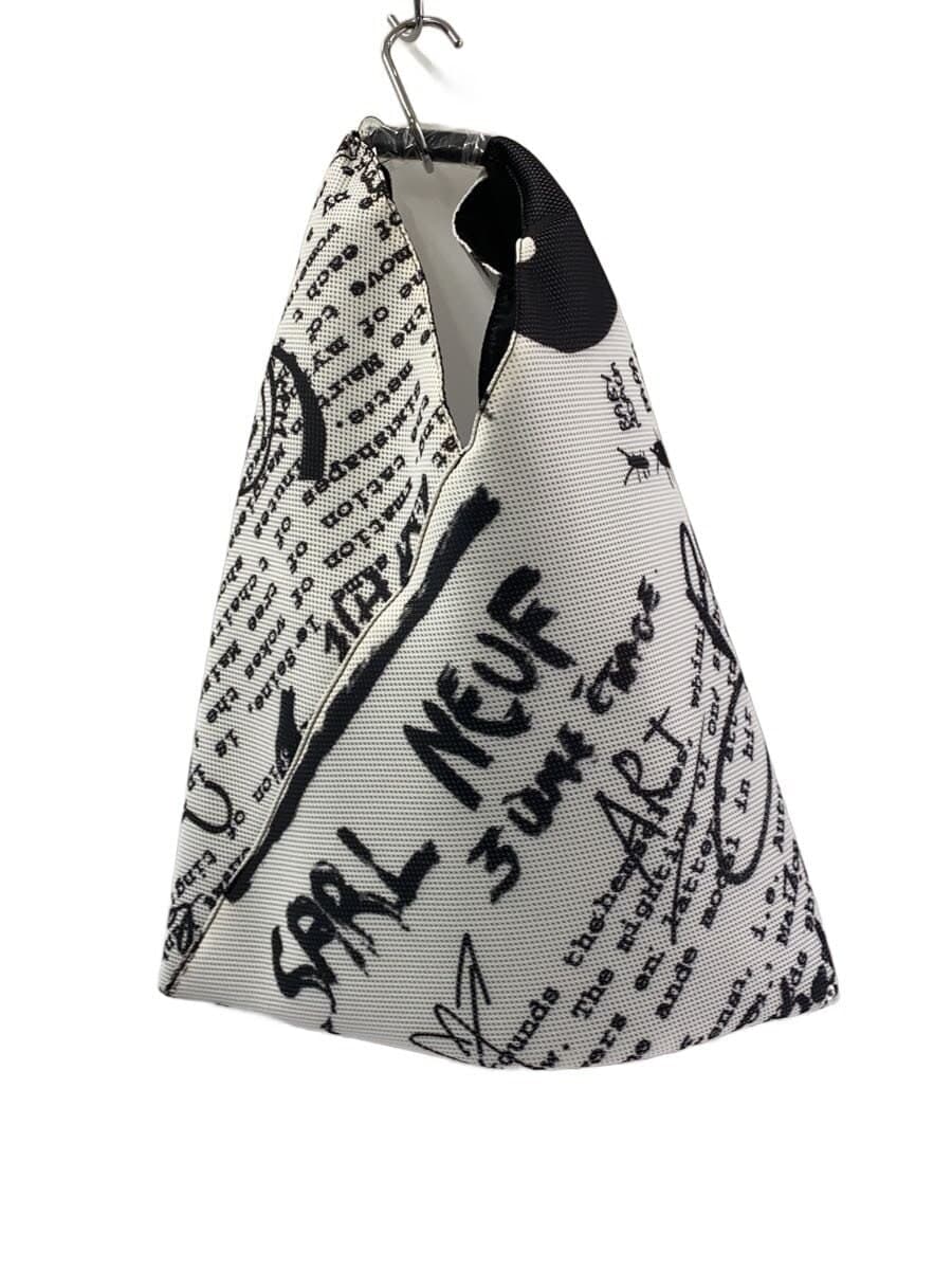 MM6 Tote Bag Polyester WHT All Over Pattern s54wd0039