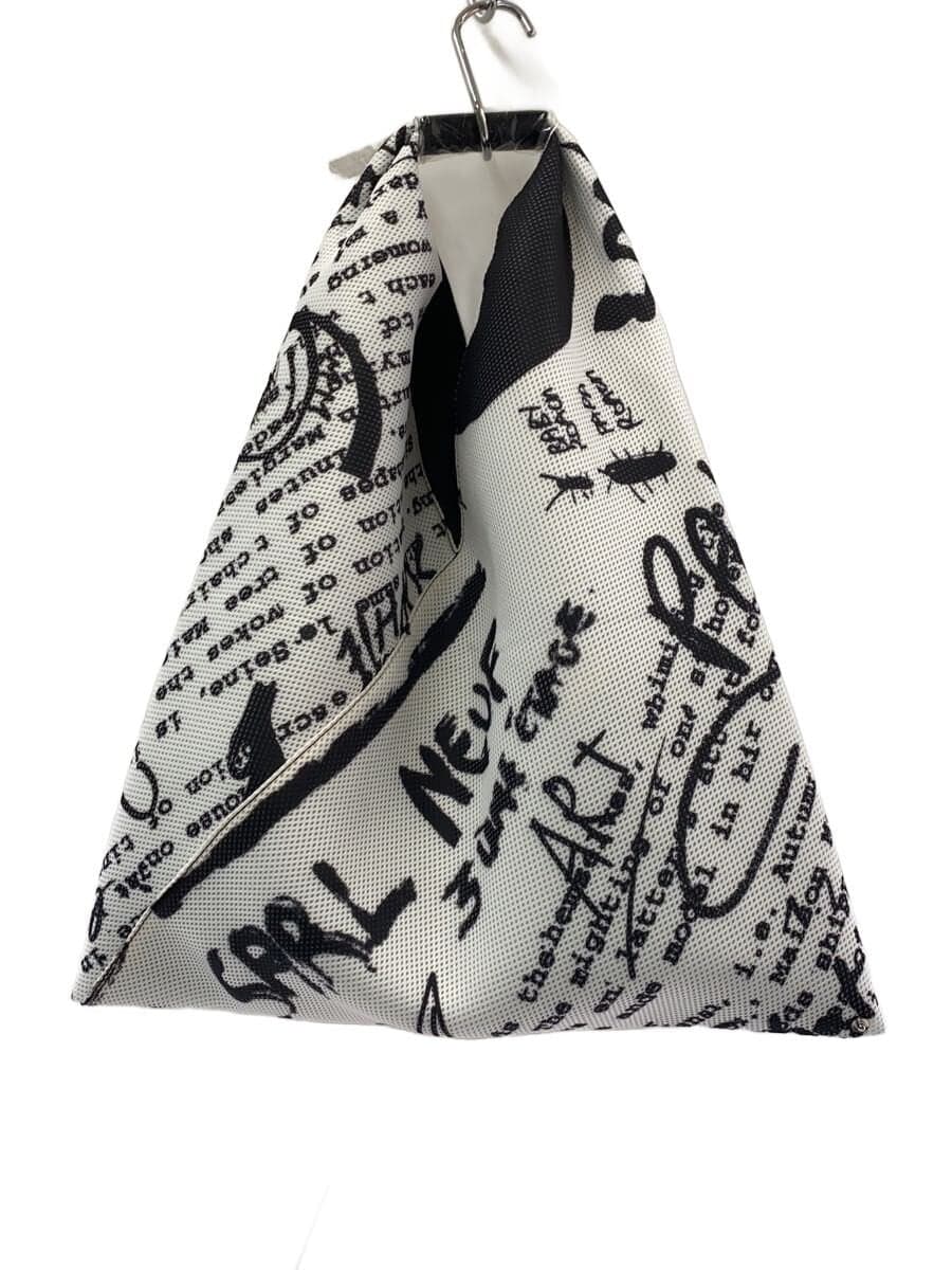 MM6 Tote Bag Polyester WHT All Over Pattern s54wd0039