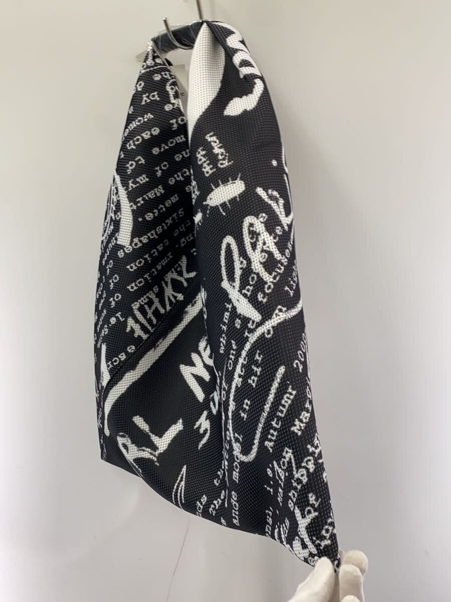 MM6 Tote Bag Polyester BLK All Over Pattern s54wd0039 2
