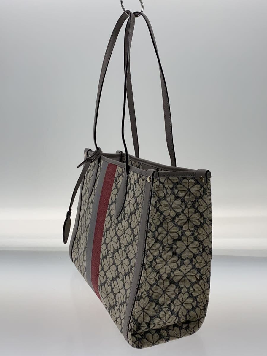 kate spade new york Shoulder Bag Canvas GRY All Over Pattern Japan Limited Color 2