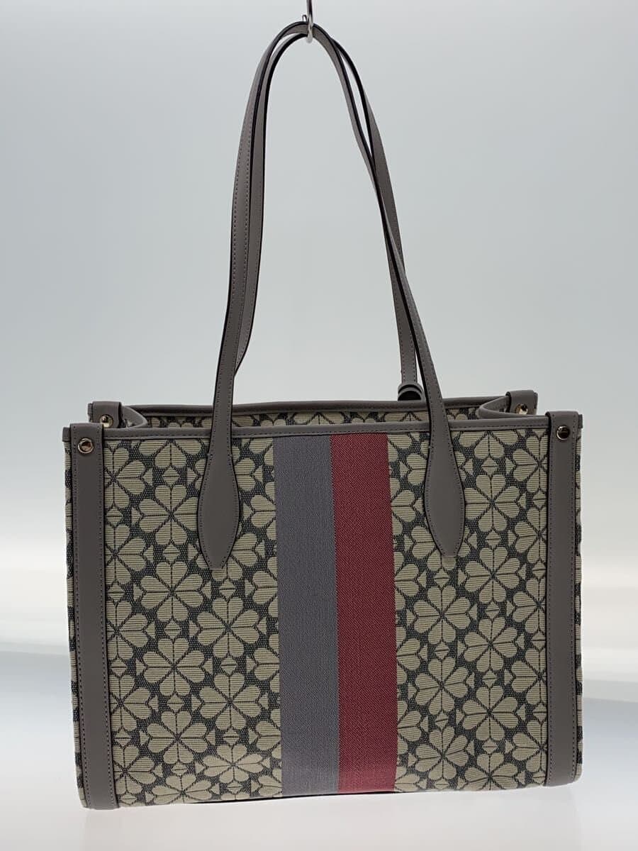 kate spade new york Shoulder Bag Canvas GRY All Over Pattern Japan Limited Color 3