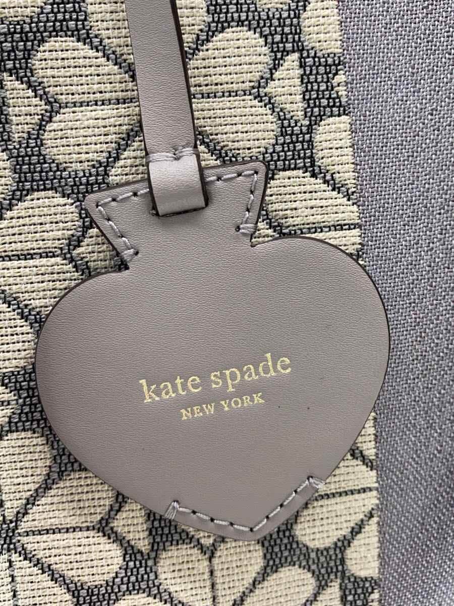 kate spade new york Shoulder Bag Canvas GRY All Over Pattern Japan Limited Color 5