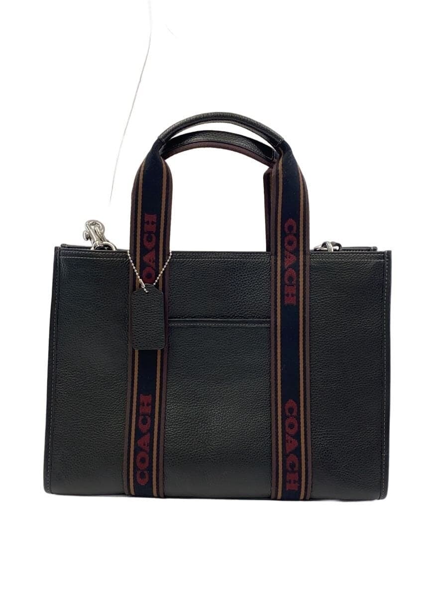 COACH Tote Bag PVC BLK Solid CM067