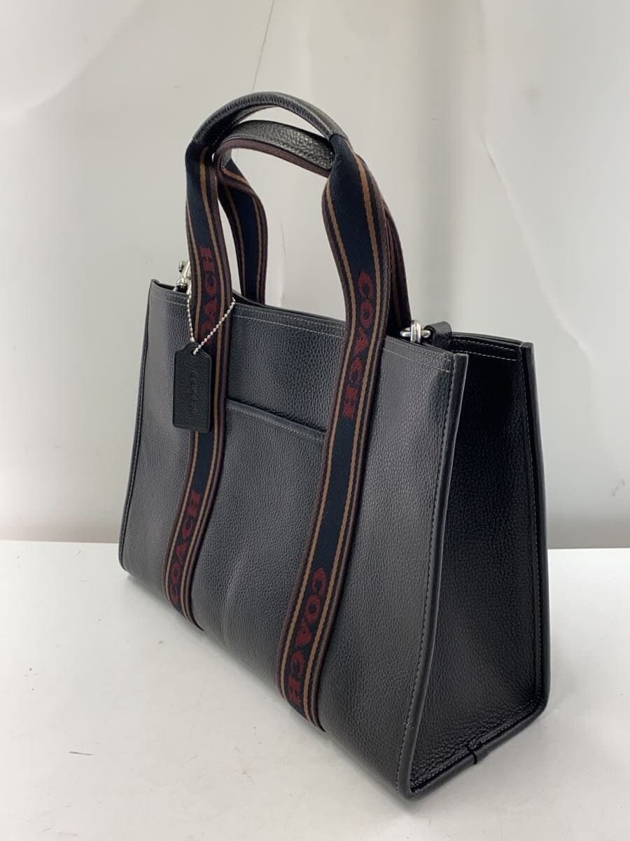 COACH Tote Bag PVC BLK Solid CM067 2