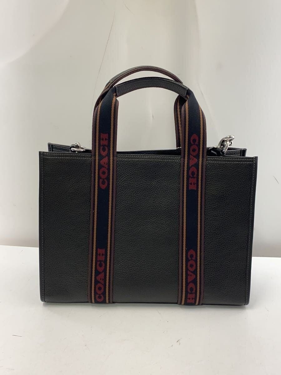 COACH Tote Bag PVC BLK Solid CM067 3