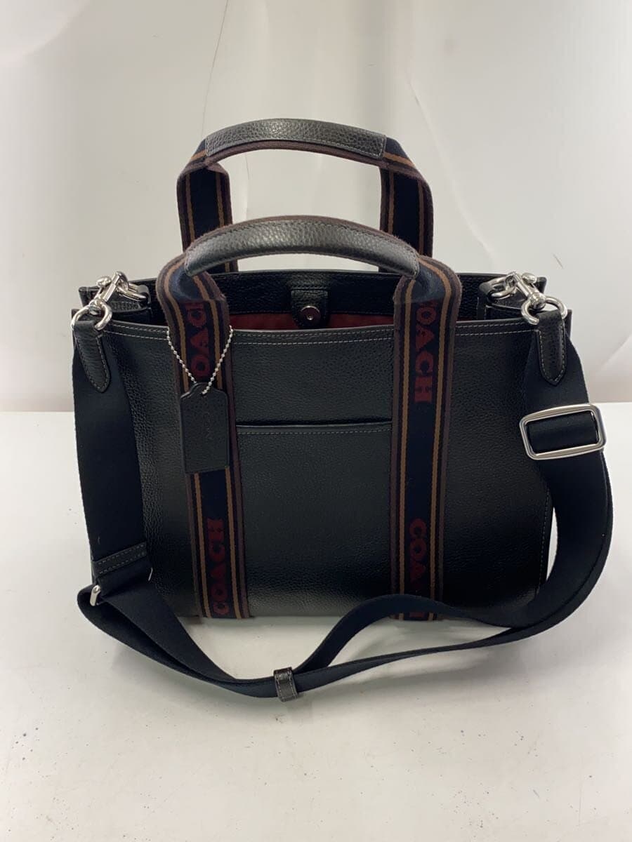 COACH Tote Bag PVC BLK Solid CM067 8